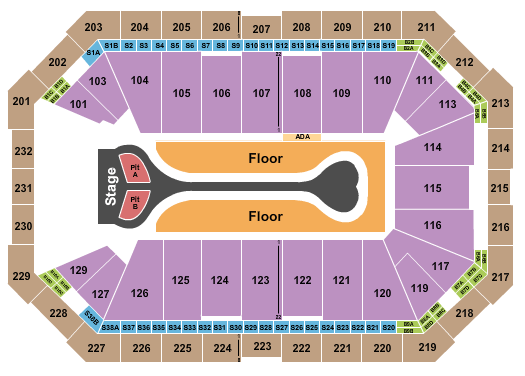 Dickies Arena Benson Boone Seating Chart